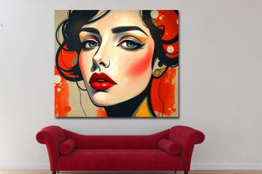 buntes gesicht gemalt modern -peggy liebenow_4